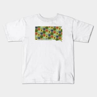 South Dakota State Map Board Games Kids T-Shirt